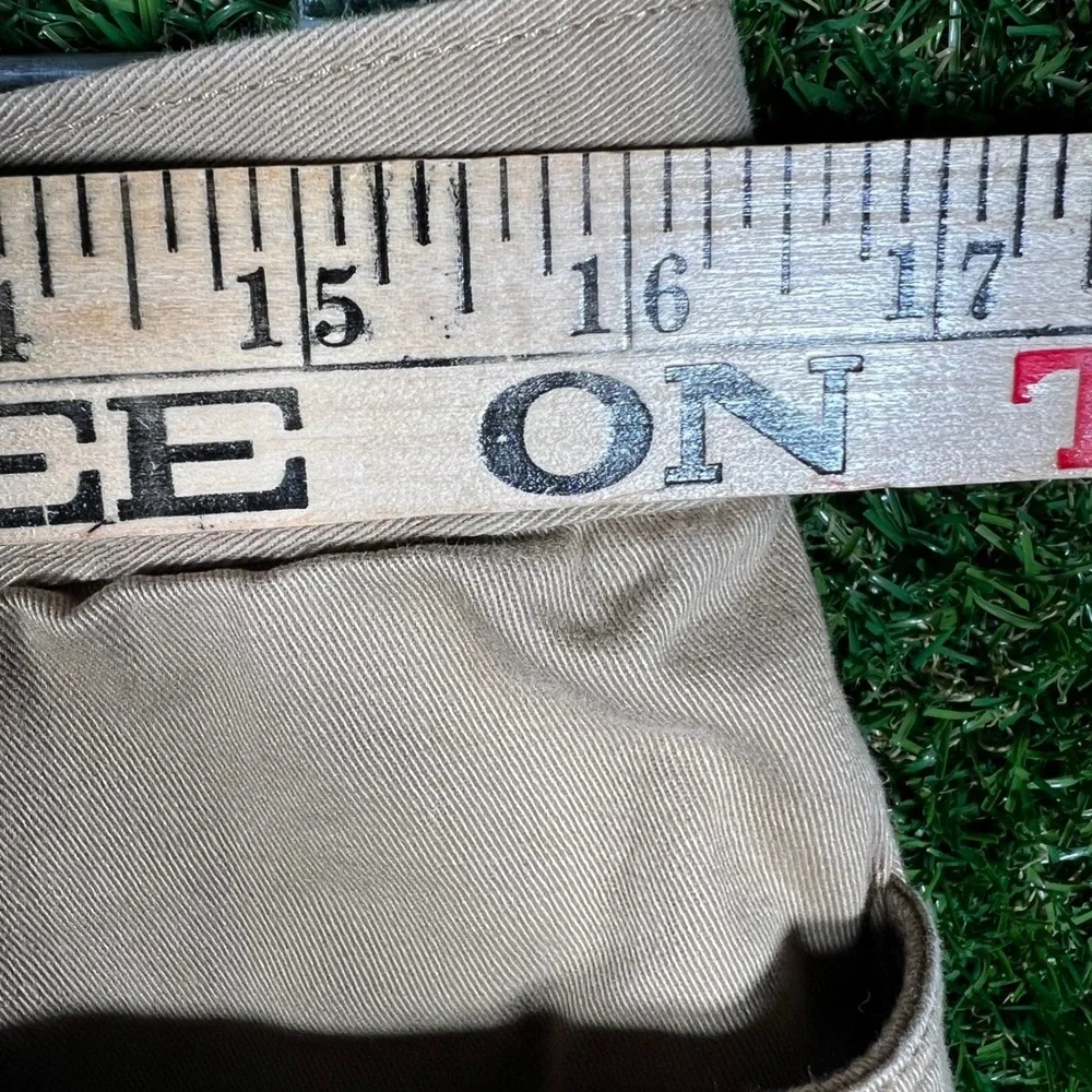 The North Face Mens Chino Shorts Tan Khaki‎ Cotton Twill Size 34 outdoor